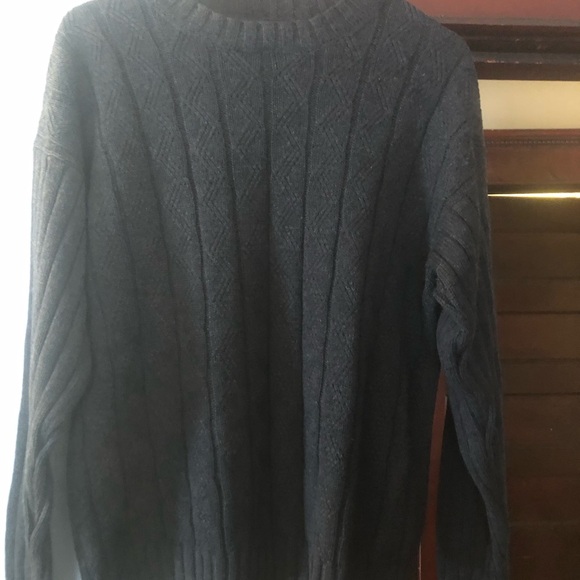 Towncraft Men's Black Cable Knit Sweater - Picture 3 of 5